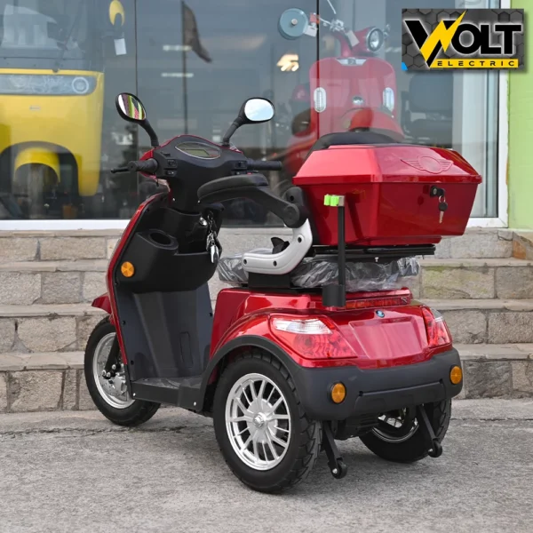Луксозна електрическа триколка volt electric fm1, red, рекуперация, магнитна спирачка