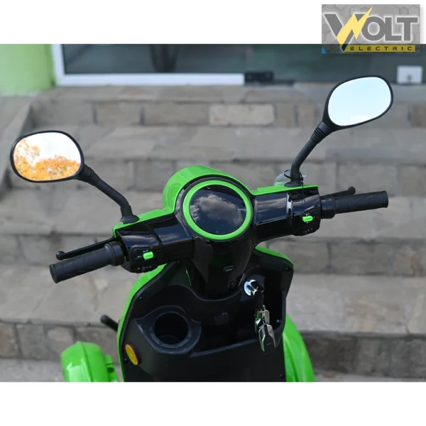 Електрическа четириколка volt electric fm4 led с магнитна спирачка и рекуперация, green