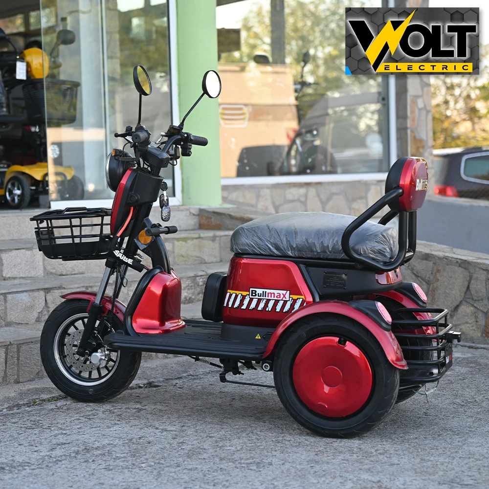 Електрическа триколка grand pudding 2000w, 60v, 20ah, ce сертификат