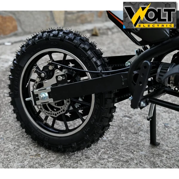 Детски бензинов кросов мотор, 50cc, dirt bike, двутактов двигател, оранжев