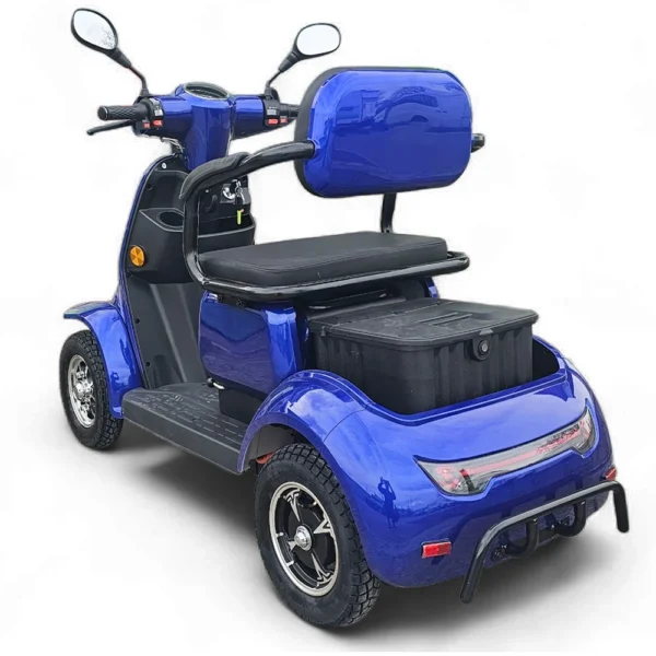 Двуместна електрическа четириколка volt electric comfort duo, 2000w, 60v, 20ah, ce сертификат, тъмносин металик