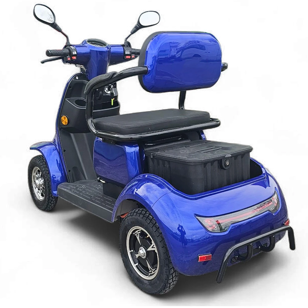 Двуместна електрическа четириколка volt electric comfort duo, 2000w, 60v, 20ah, ce сертификат, тъмносин металик