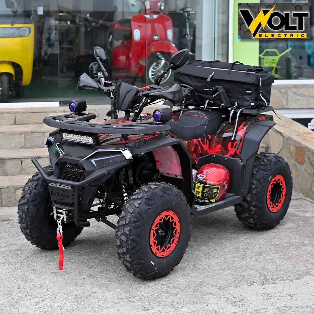 atv bullmax intruder 250cc, лебедка, теглич, r/n/d автоматик, full екстри, червен камуфлаж
