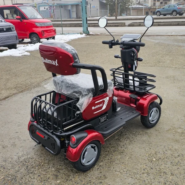 Електрическа четириколка bullmax a9, рекуперация, магнитна спирачка, 1500w, 48v/20ah
