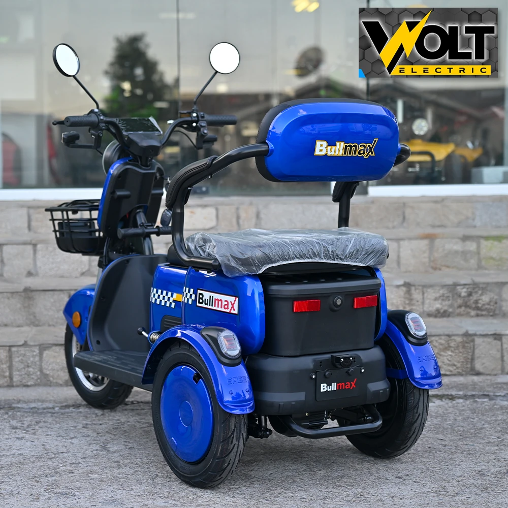 Триместна електрическа триколка c3, 2000w, 60v, 10” джанти, ce сертификат