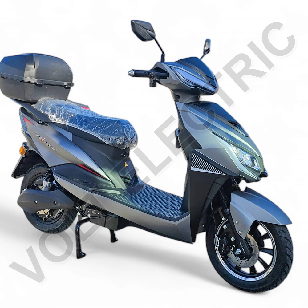 Електрически скутер max motors super g 3000w, 60v, 32ah, 100км пробег, тъмносив графит