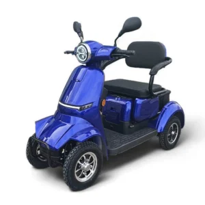 Двуместна електрическа четириколка volt electric comfort duo, 2000w, 60v, 20ah, ce сертификат, тъмносин металик