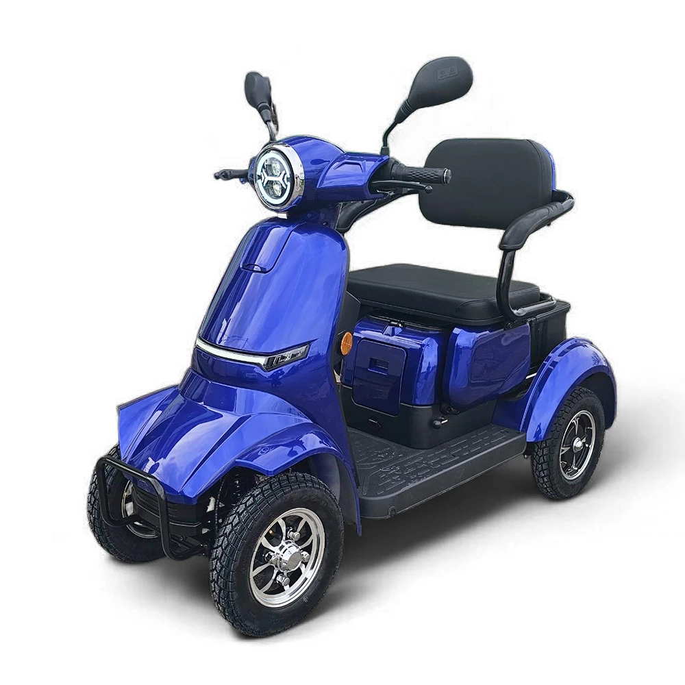 Двуместна електрическа четириколка volt electric comfort duo, 2000w, 60v, 20ah, ce сертификат, тъмносин металик