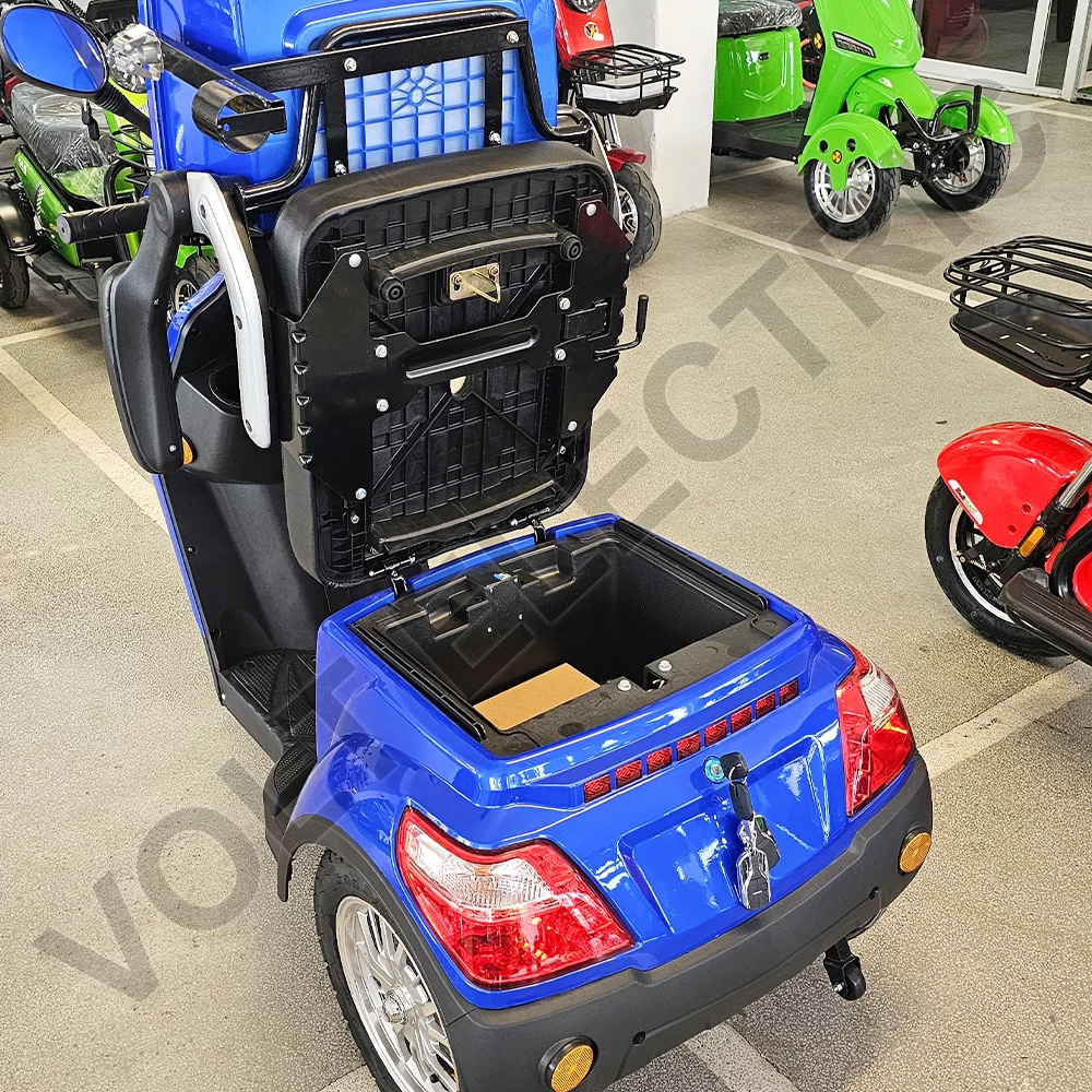 Премиум електрическа триколка volt electric fm1 led robot, с рекуперация и магнитна спирачка, 1500w, 60v, blue