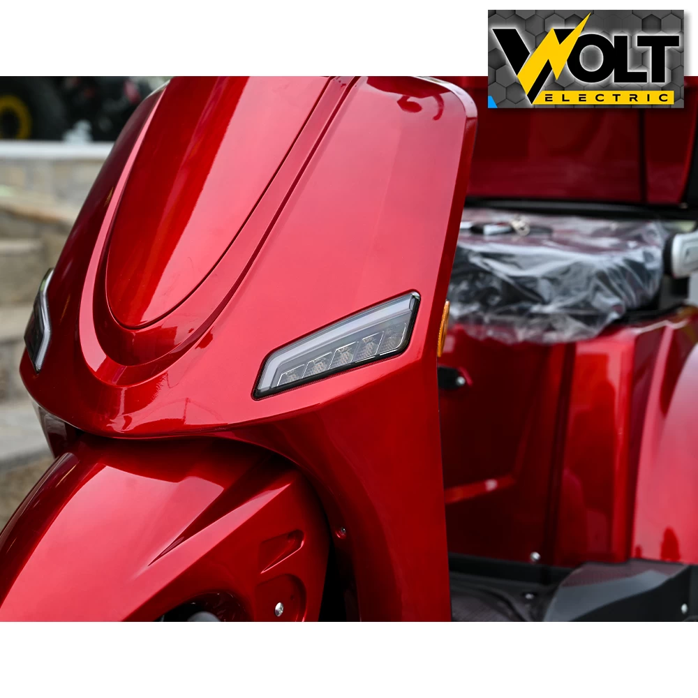 Електрическа четириколка volt electric fm4 led с магнитна спирачка и рекуперация red