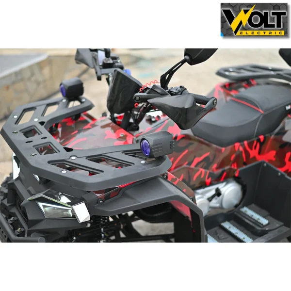 atv bullmax intruder 250cc, лебедка, теглич, r/n/d автоматик, full екстри, червен камуфлаж