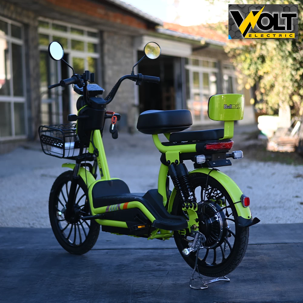 Електрически скутер велосипед с педали 20" джанти, bullmax snake, 750w, 48v, 20ah, green