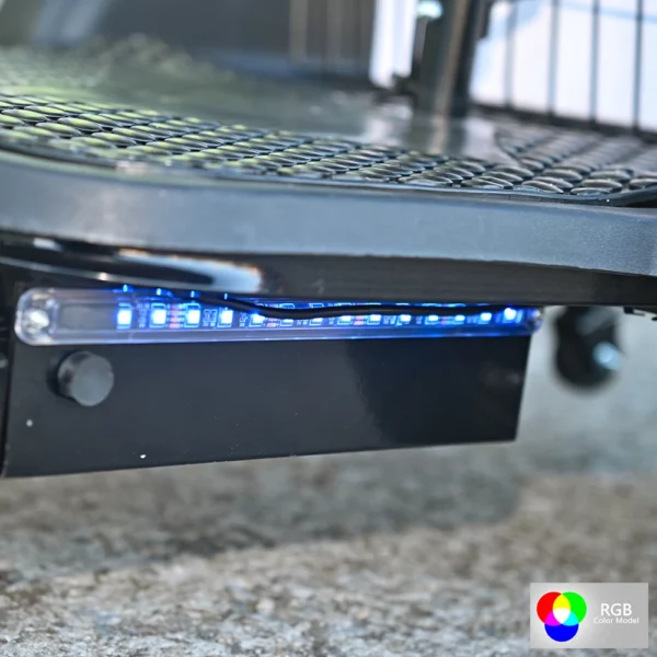 Електрическа триколка volt electric a3 traffic pro rgb 750w, дисплей, крачна спирачка, 2 кошници, led светлини, черен лак
