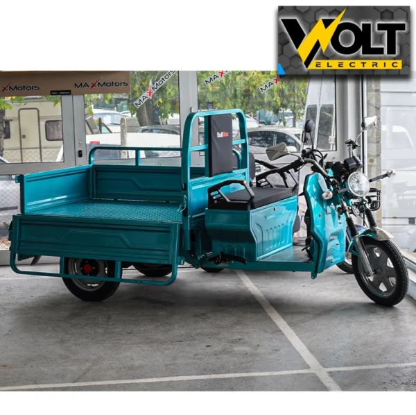 Селскостопанска cargo товарна триколка 600кг. volt electric bullmax s 800 с документи за регистрация