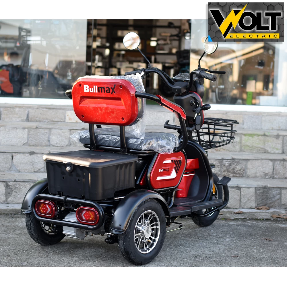 Електрическа триколка bullmax c1 red, 1500w, 20ah
