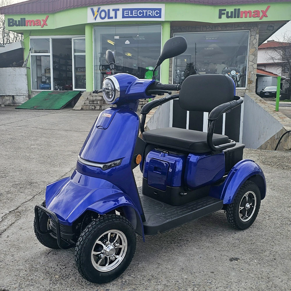 Двуместна електрическа четириколка volt electric comfort duo, 2000w, 60v, 20ah, ce сертификат, тъмносин металик