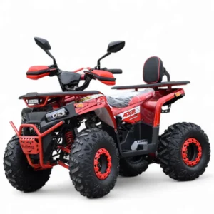 atv bullmax powersport 150cc, автоматични скорости, теглич и цял заден стоп, червен металик