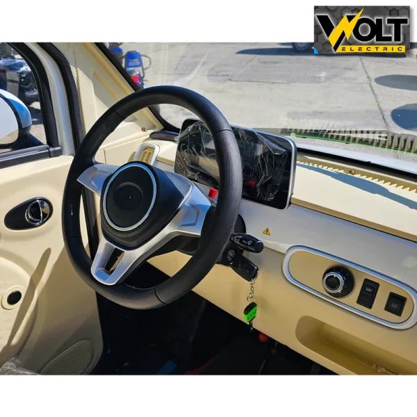 Електрически автомобил bullmax bn603, eec, l6e, 3000w, 72v, 105ah литиева батерия, бял