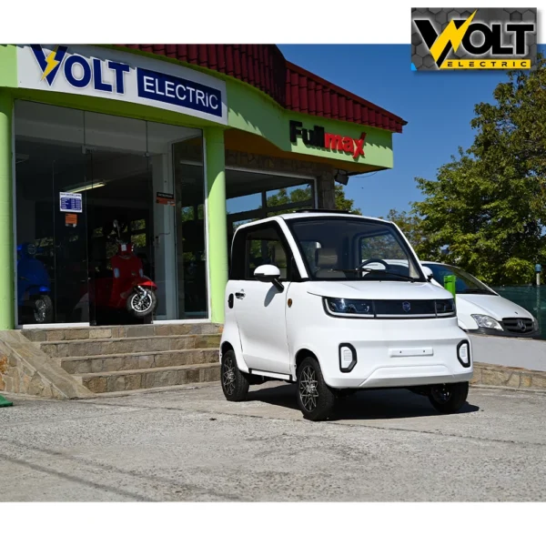Електрически автомобил bullmax bn603, eec, l6e, 3000w, 72v, 105ah литиева батерия, бял