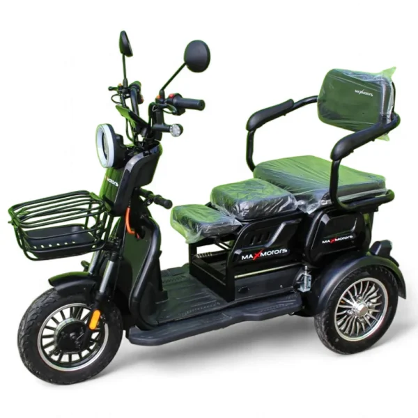 Електрическа триколка max motors x1, черен металик