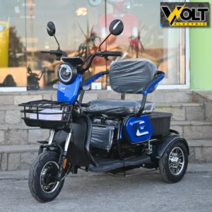 Триместна електрическа триколка bullmax c1 1500w, 20ah, синя
