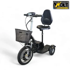 Електрическа триколка volt electric a2 с облегалка и кошница, 750w, 48v