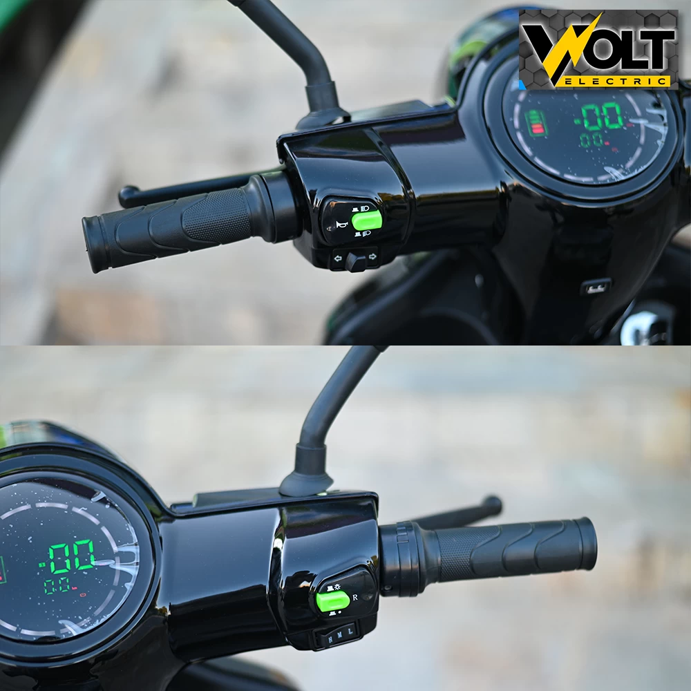 Електрическа четириколка volt electric fm4 led с магнитна спирачка и рекуперация black
