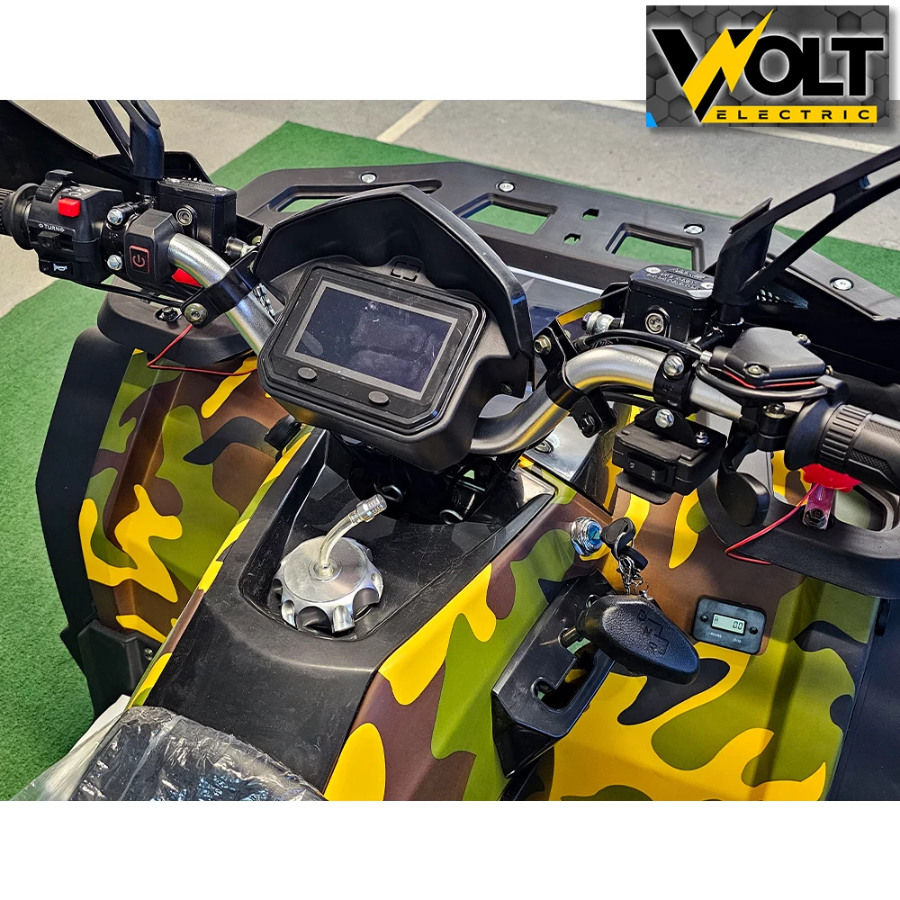 Бензиново АТВ bullmax 200cc, r/n/d автоматик, лебедка, теглич, маслено охлаждане, yellow camouflage