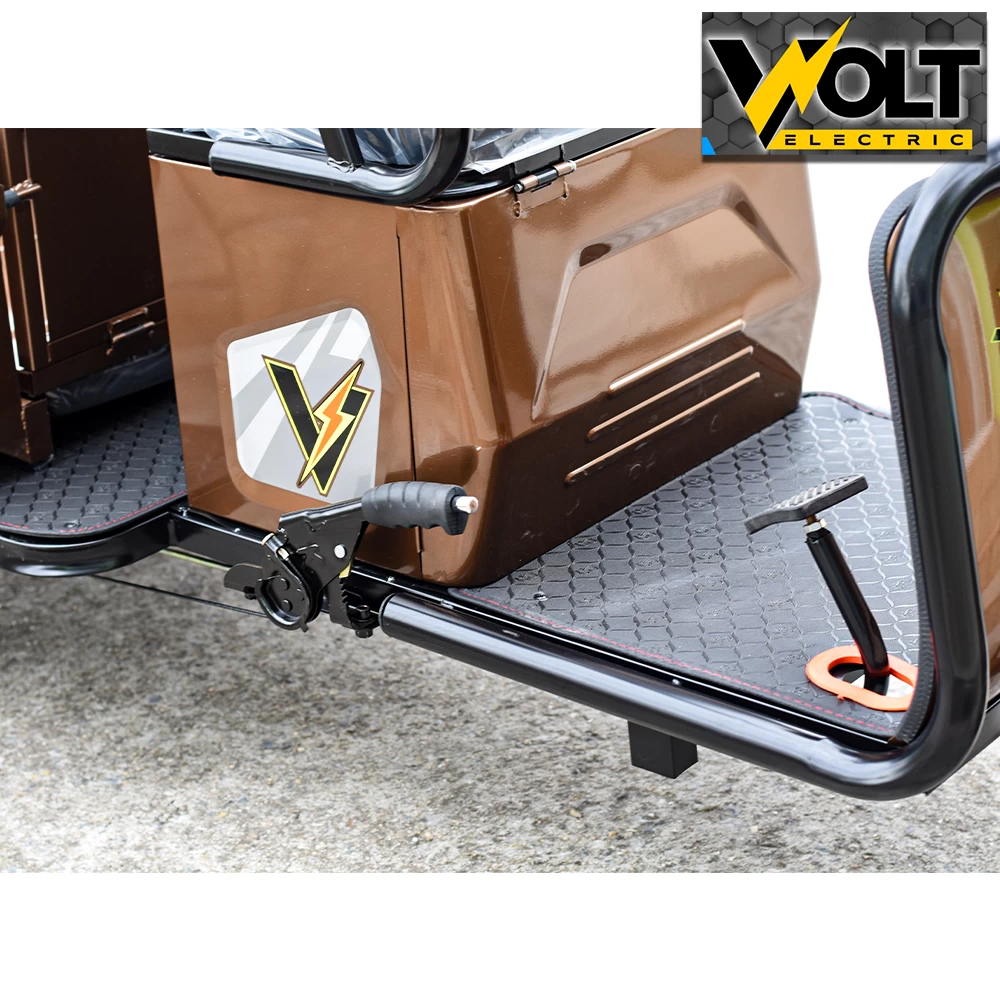 Двуместна cargo електрическа триколка volt electric a10, 1500w, gold