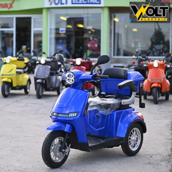 Премиум електрическа триколка volt electric fm1 led robot, с рекуперация и магнитна спирачка, 1500w, 60v