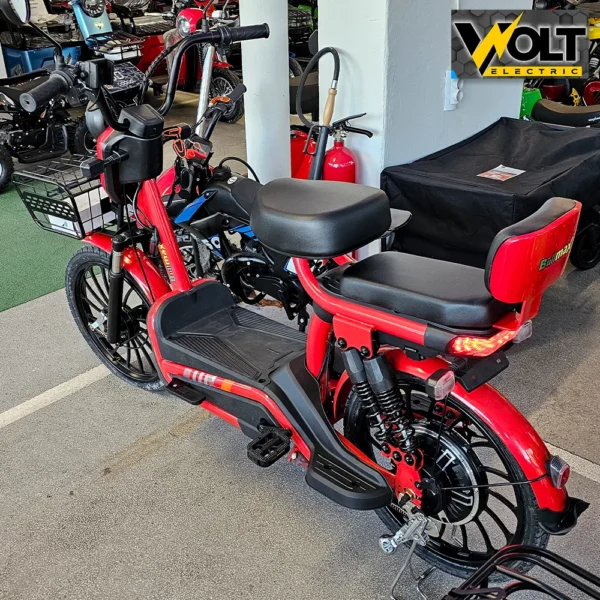Електрически скутер велосипед с педали 20" джанти, bullmax snake, 750w, 48v, 20ah, red