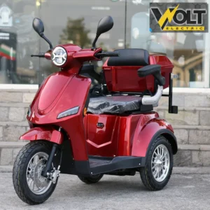 Електрическа триколка volt electric fm1 red, led, 1500w, магнитна спирачка, рекуперация