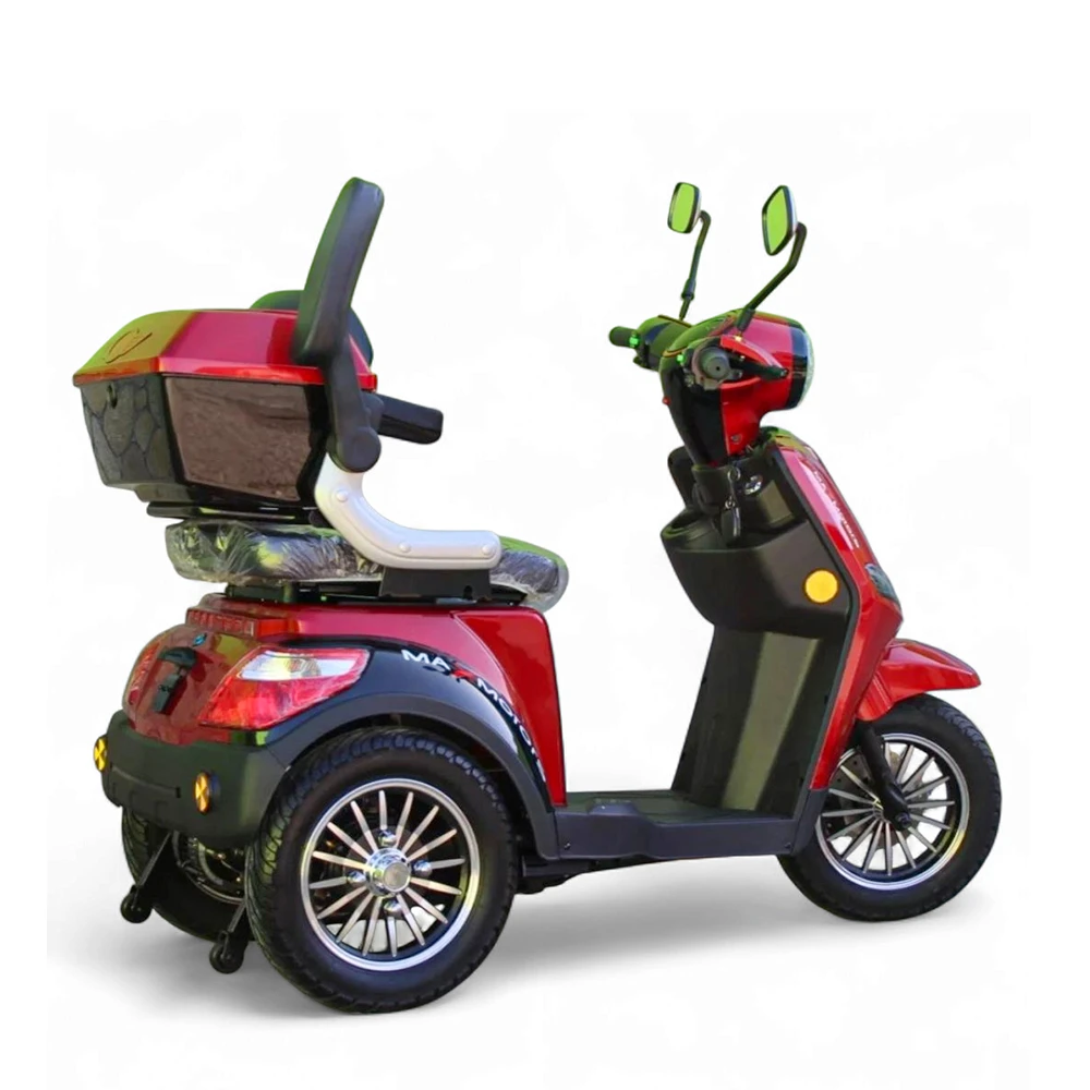 Електрическа триколка max motors fm1 1500w, 60v, 20ah, червен металик