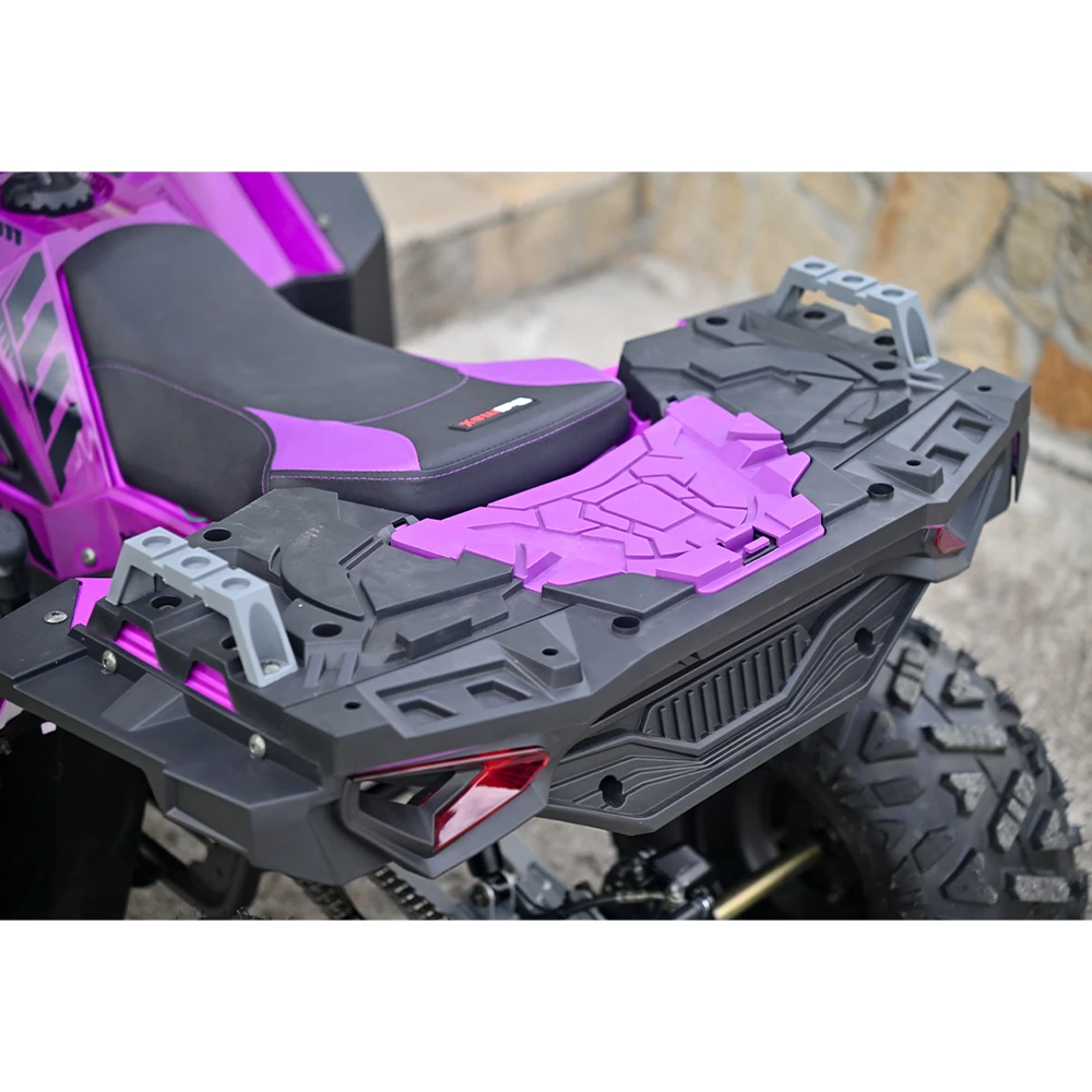 atv 150 кубика, полуавтомат, четиритактово, zigo, лилаво, с теглич