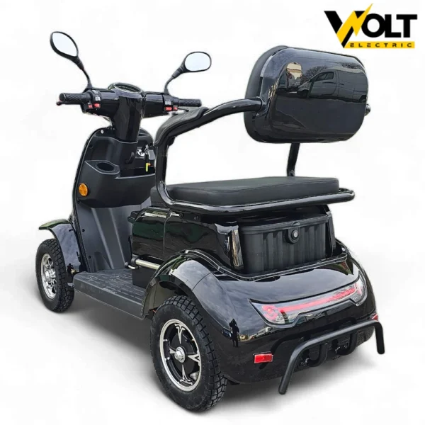 Двуместна електрическа четириколка volt electric comfort duo, 2000w, 60v, 20ah, ce сертификат, черен лак