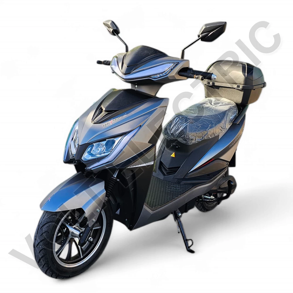Електрически скутер max motors super g 3000w, 60v, 32ah, 100км пробег, тъмносив графит