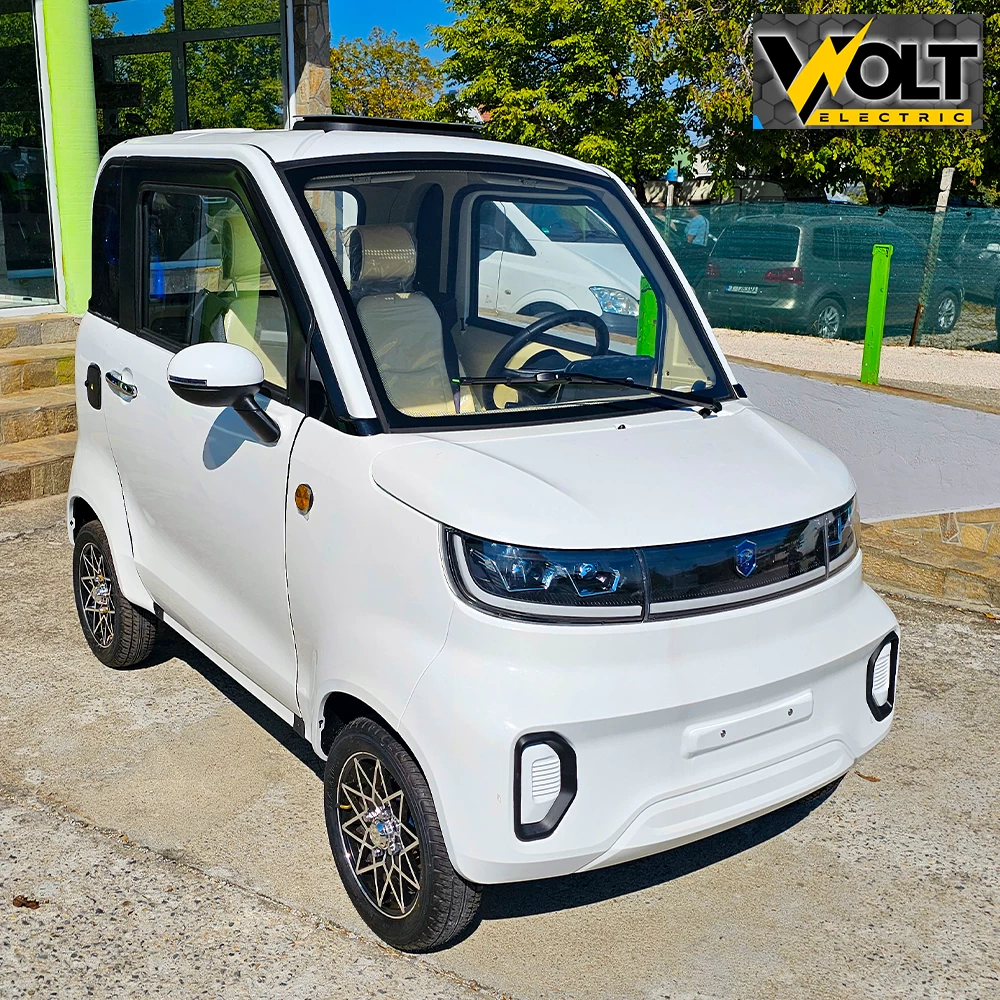 Електрически автомобил bullmax bn603, eec, l6e, 3000w, 72v, 105ah литиева батерия, бял
