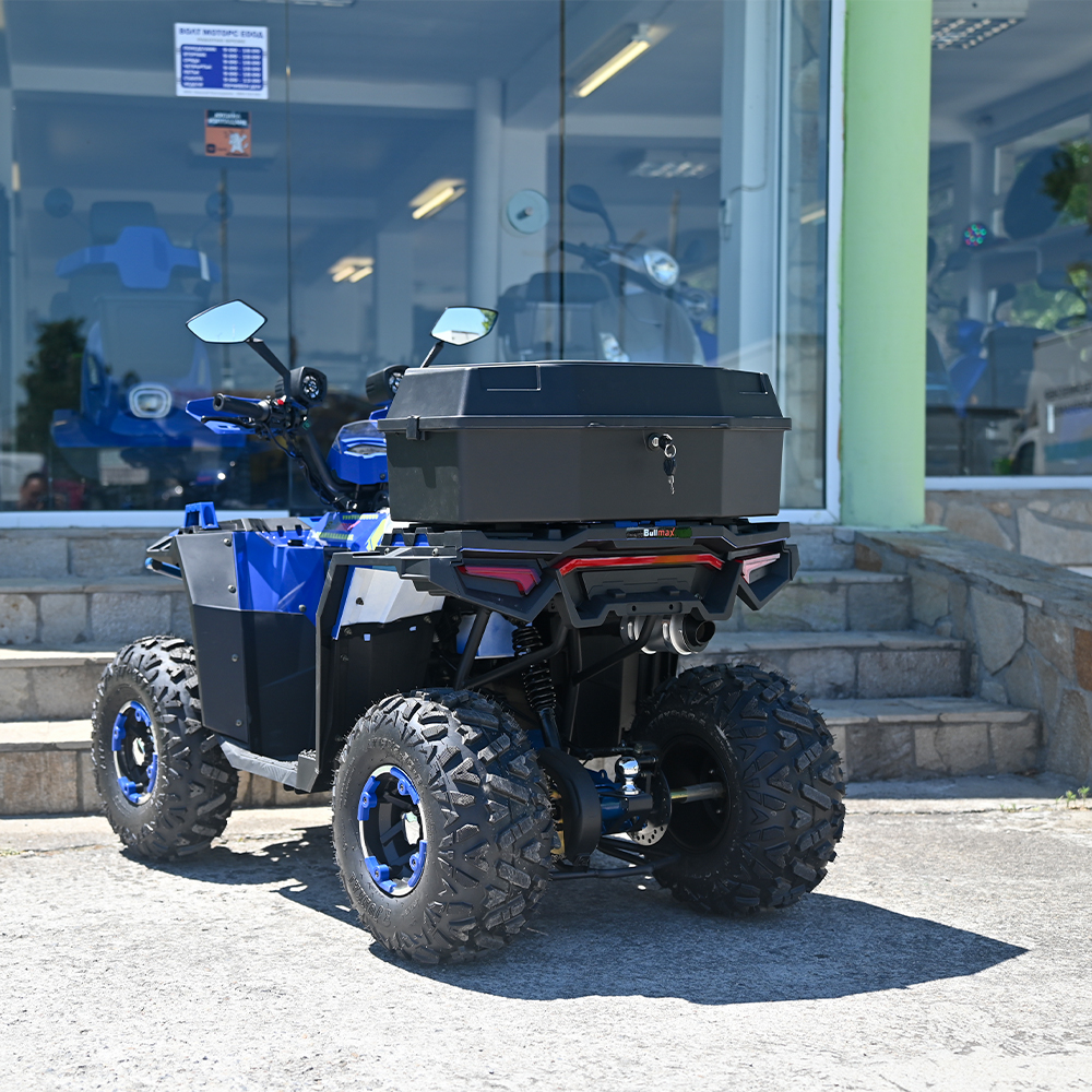 Двуместно бензиново atv bullmax zigo 150cc, син цвят, с теглич. 7500rpm, 55km/h