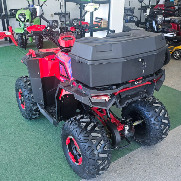 Двуместно бензиново atv bullmax zigo 150cc, полуавтомат, с теглич, червено, 55km/h