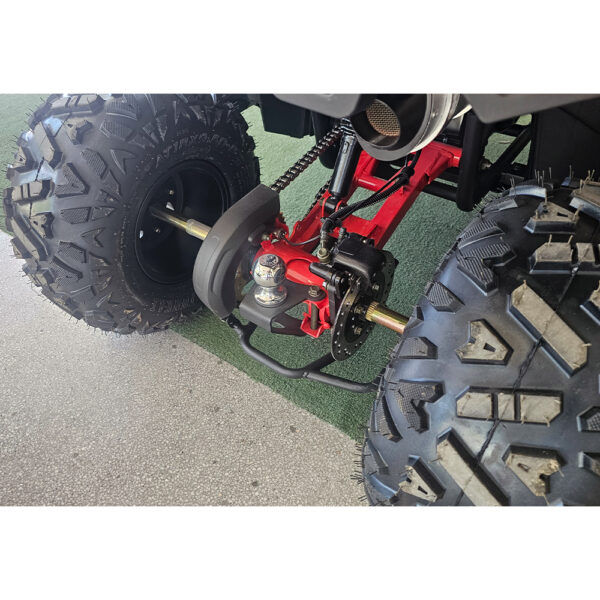 Двуместно бензиново atv bullmax zigo 150cc, полуавтомат, с теглич, червено, 55km/h