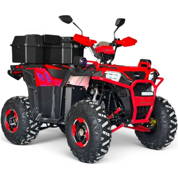 Двуместно бензиново atv bullmax zigo 150cc, червен цвят, с теглич. 7500rpm, 55km/h