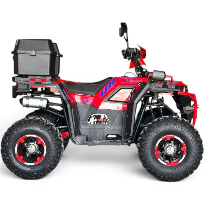 Двуместно бензиново atv bullmax zigo 150cc, червен цвят, с теглич. 7500rpm, 55km/h