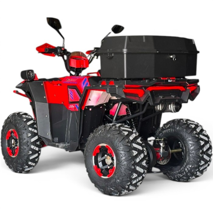 Двуместно бензиново atv bullmax zigo 150cc, червен цвят, с теглич. 7500rpm, 55km/h