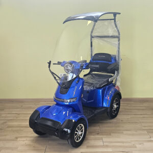 Електрическа четириколка с покрив max motors fm4 син металик (1500w, 60v, 20ah)