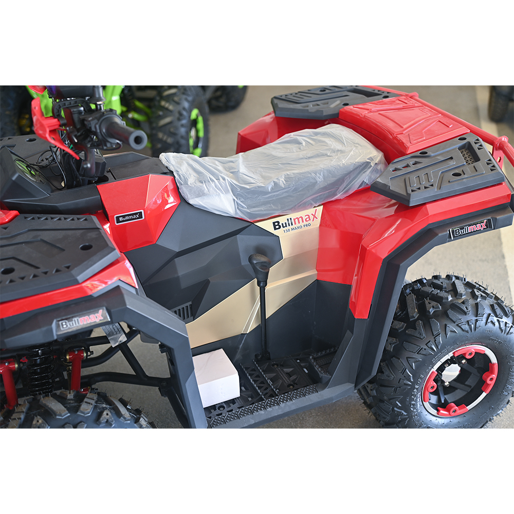 Двуместно бензиново atv bullmax maxo pro 150cc, полуавтомат, червено