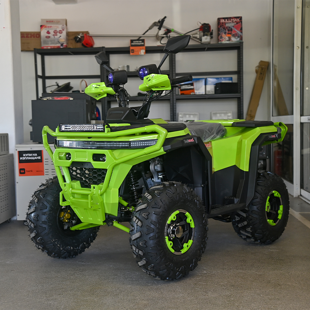 Двуместно бензиново atv bullmax maxo pro 150cc, полуавтомат, зелено