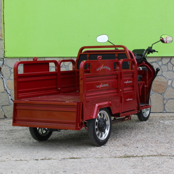 Триместна товарна електрическа триколка max motors go pro 2000w, (трансформираща се)