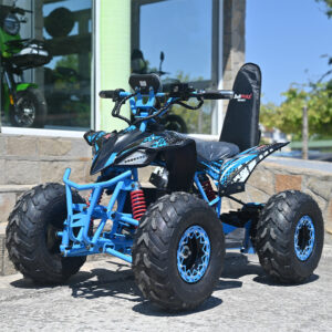 Юношеско електрическо atv 2000w bullmax beast с родителски контрол, led, 40км/ч, 48v/20ah, светлосиньо