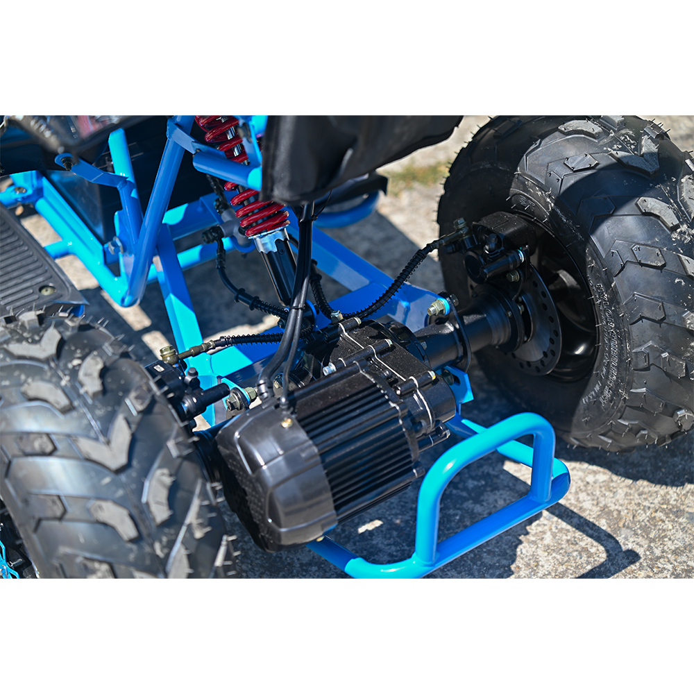 Юношеско електрическо atv 2000w bullmax beast с родителски контрол, led, 40км/ч, 48v/20ah, светлосиньо