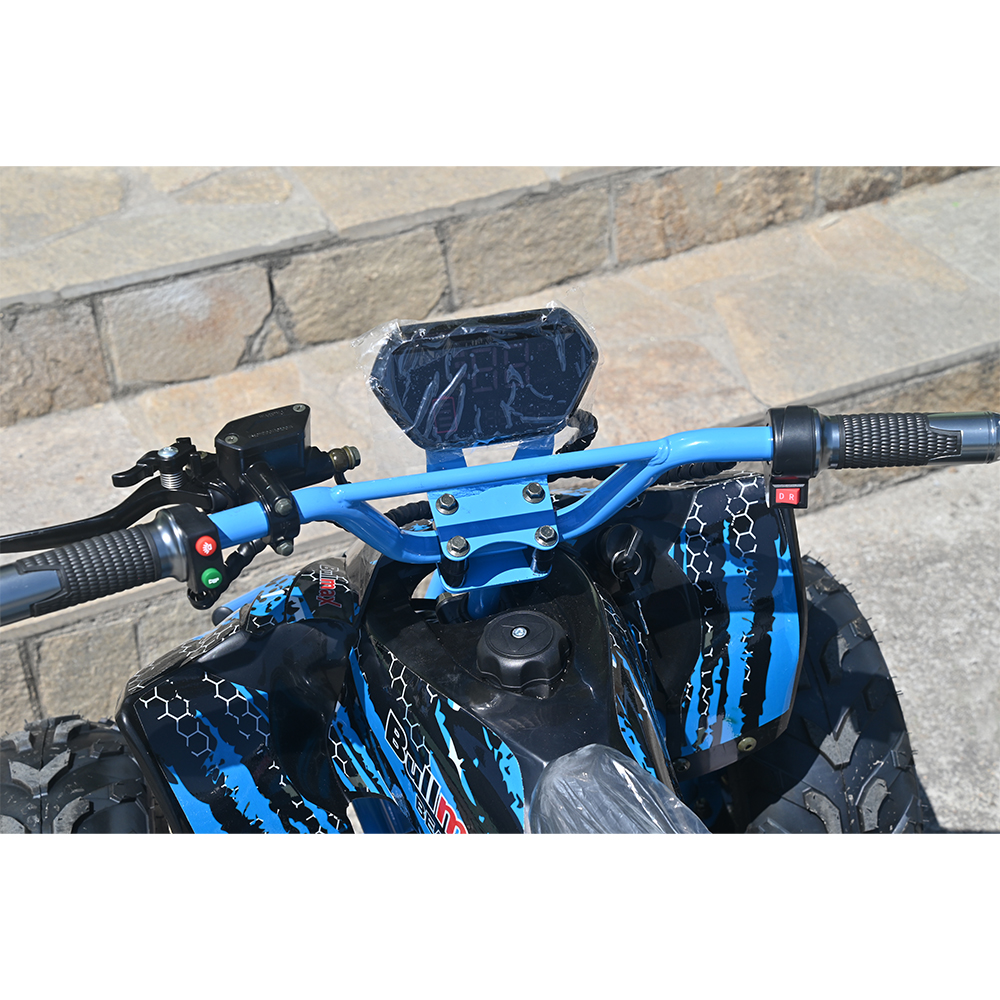 Юношеско електрическо atv 2000w bullmax beast с родителски контрол, led, 40км/ч, 48v/20ah, светлосиньо